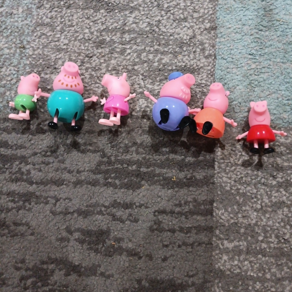 Peppa Pig Pink and Green Action Figures Playset